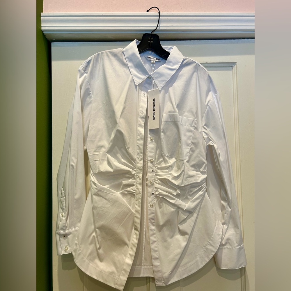 Veronica Beard Classic White Top